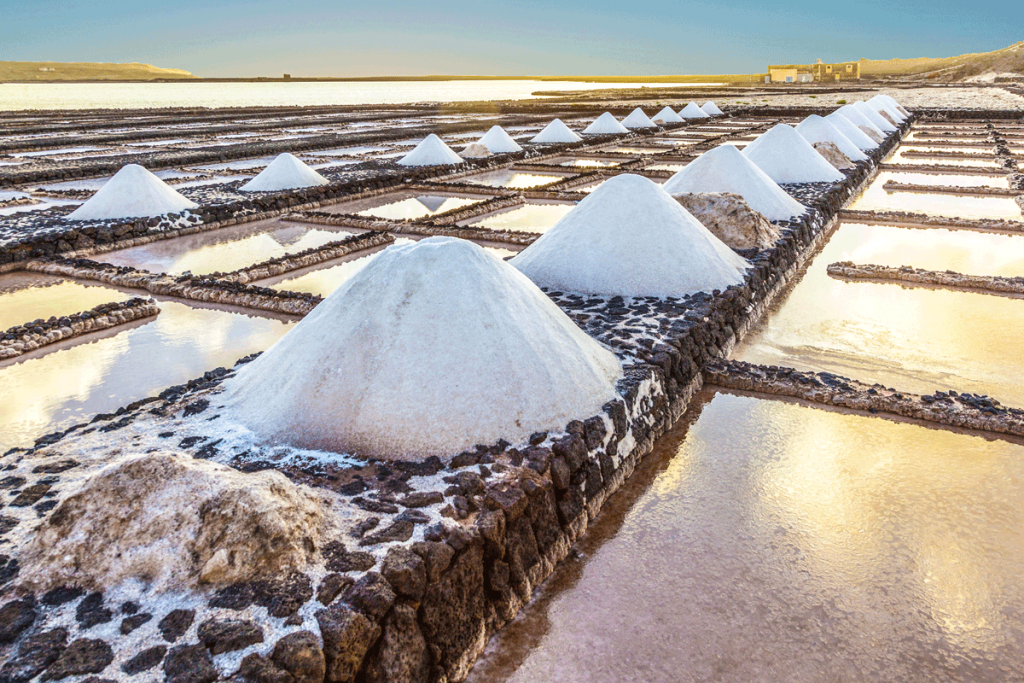 Usine d'extraction de sel à Lanzarote