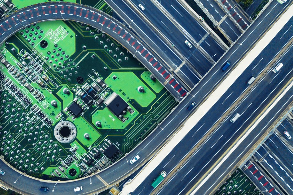 Autoroute et circuit imprimé.