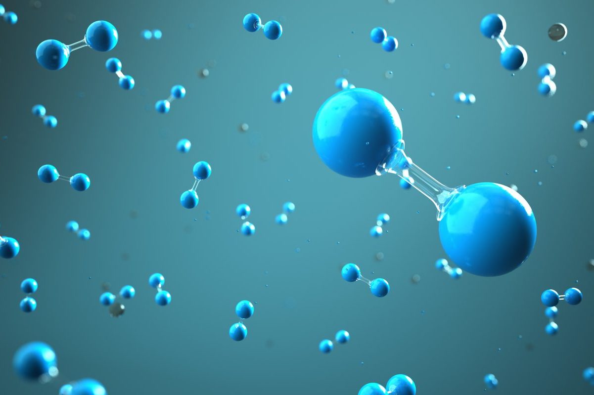 Molécules d'hydrogène