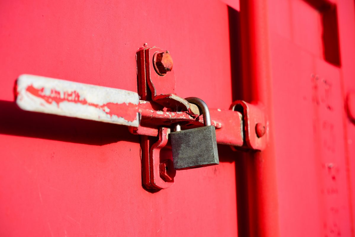 Un cadenas verrouillé